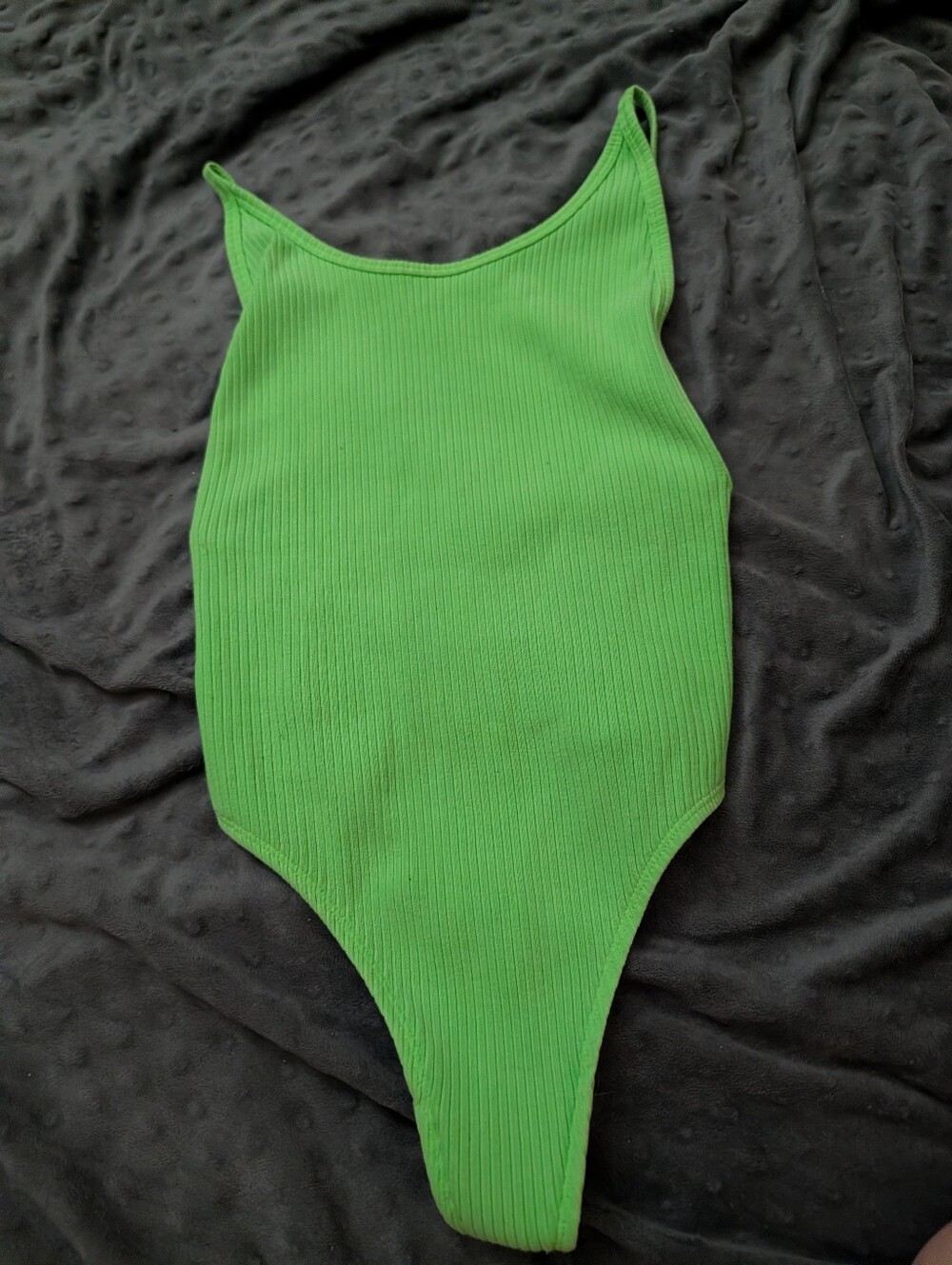 Green/Neon? Ribbed Tna Bodysuit Size Xs Perfect Condition Never Worn